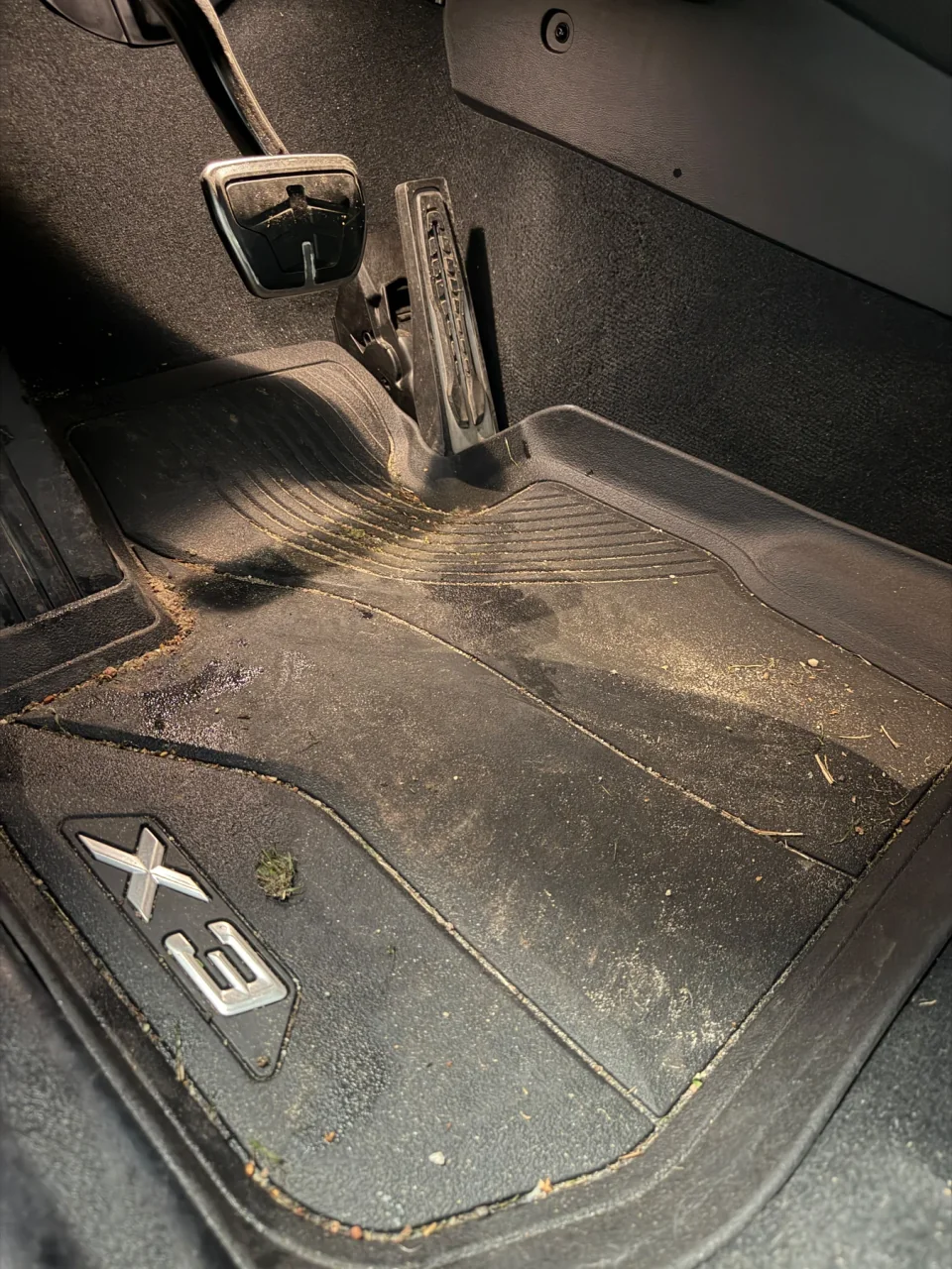 BMW-mat vóór reiniging